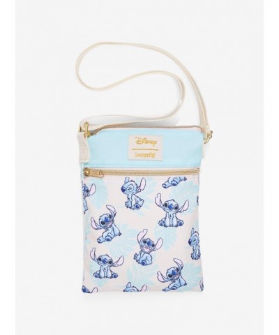 Loungefly Disney Lilo & Stitch Palm Leaves Passport Crossbody Bag $7.96 Bags