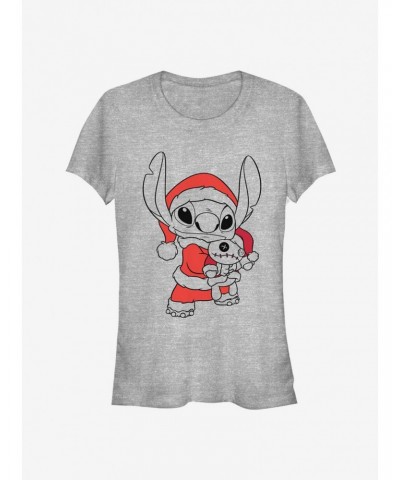 Disney Lilo & Stitch Christmas Santa Stitch Blaster Girls T-Shirt $9.16 T-Shirts