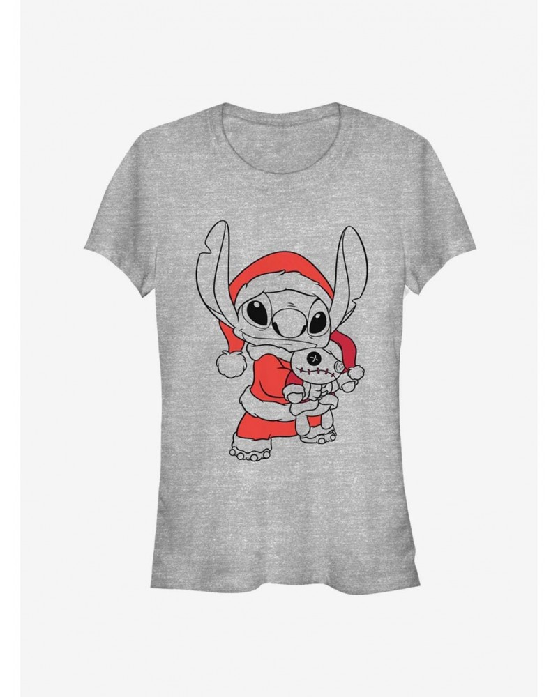 Disney Lilo & Stitch Christmas Santa Stitch Blaster Girls T-Shirt $9.16 T-Shirts