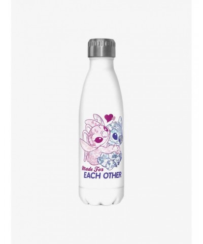 Disney Lilo & Stitch Angel and Stitch Made For Each Other Water Bottle $8.96 Water Bottles