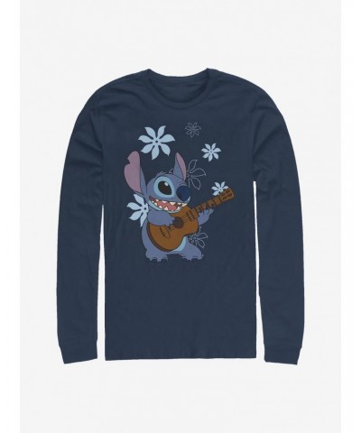 Disney Lilo & Stitch Flowers Long-Sleeve T-Shirt $8.16 T-Shirts