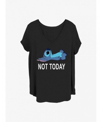 Disney Lilo & Stitch Not Today Girls T-Shirt Plus Size $8.55 T-Shirts