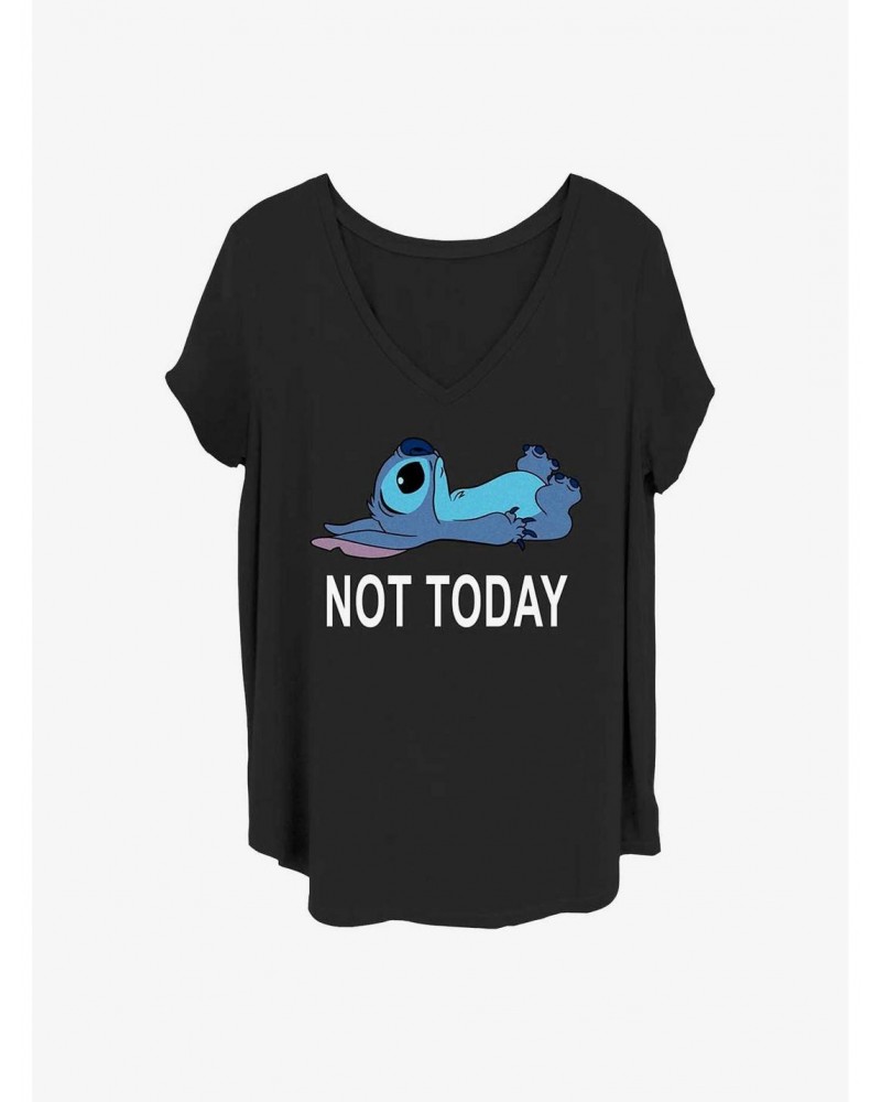 Disney Lilo & Stitch Not Today Girls T-Shirt Plus Size $8.55 T-Shirts