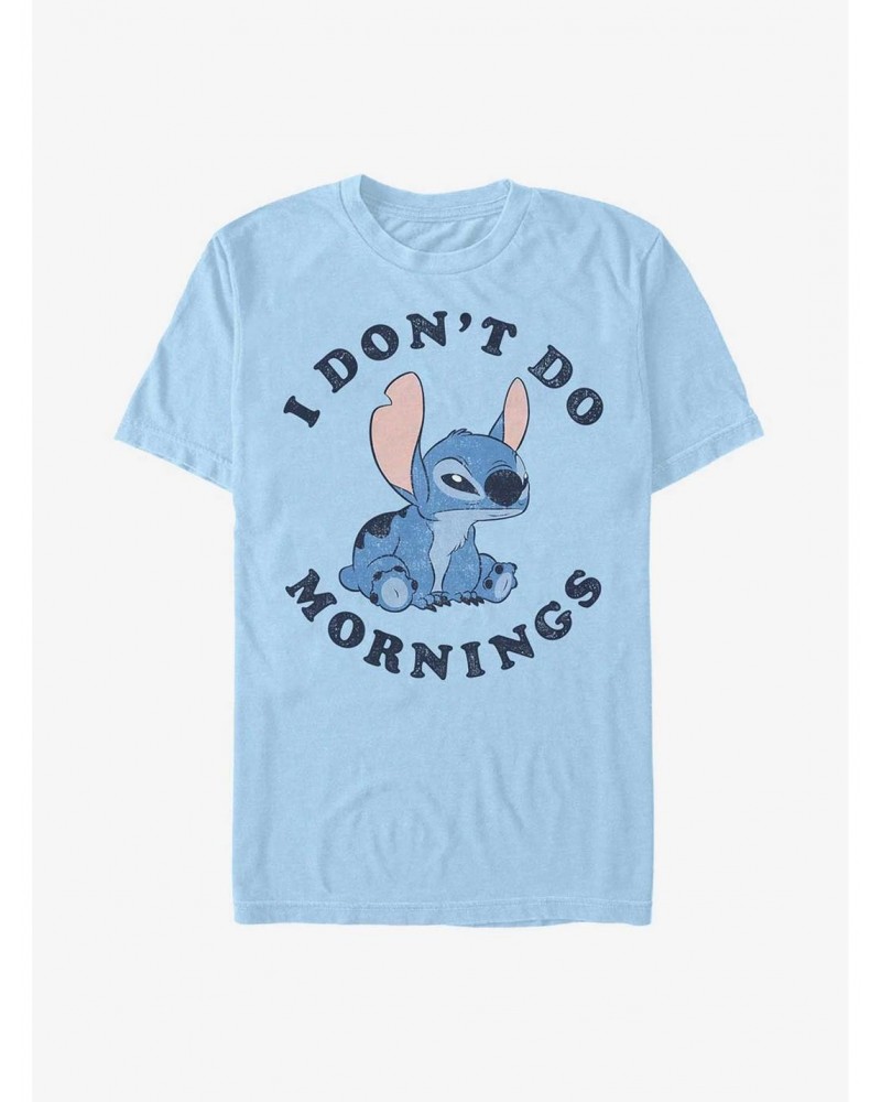 Disney Lilo & Stitch I Don't Do Mornings T-Shirt $8.03 T-Shirts