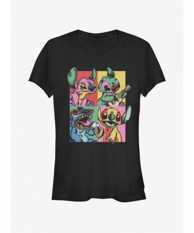 Disney Lilo & Stitch Grunge Stitch Girls T-Shirt $9.16 T-Shirts