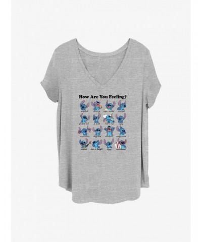 Disney Lilo & Stitch Moods of Stitch Girls T-Shirt Plus Size $7.40 T-Shirts