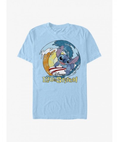 Disney Lilo & Stitch Catch A Wave T-Shirt $8.03 T-Shirts