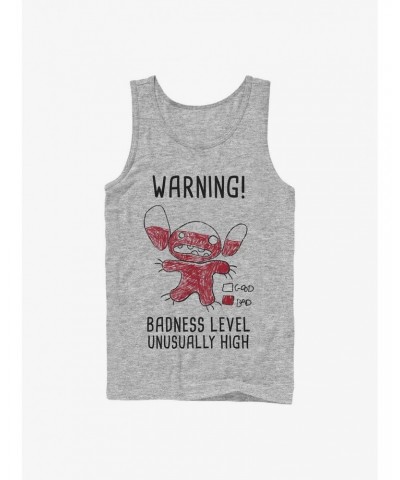 Disney Lilo & Stitch Warning Drawing Sitch Tank $8.76 Tanks