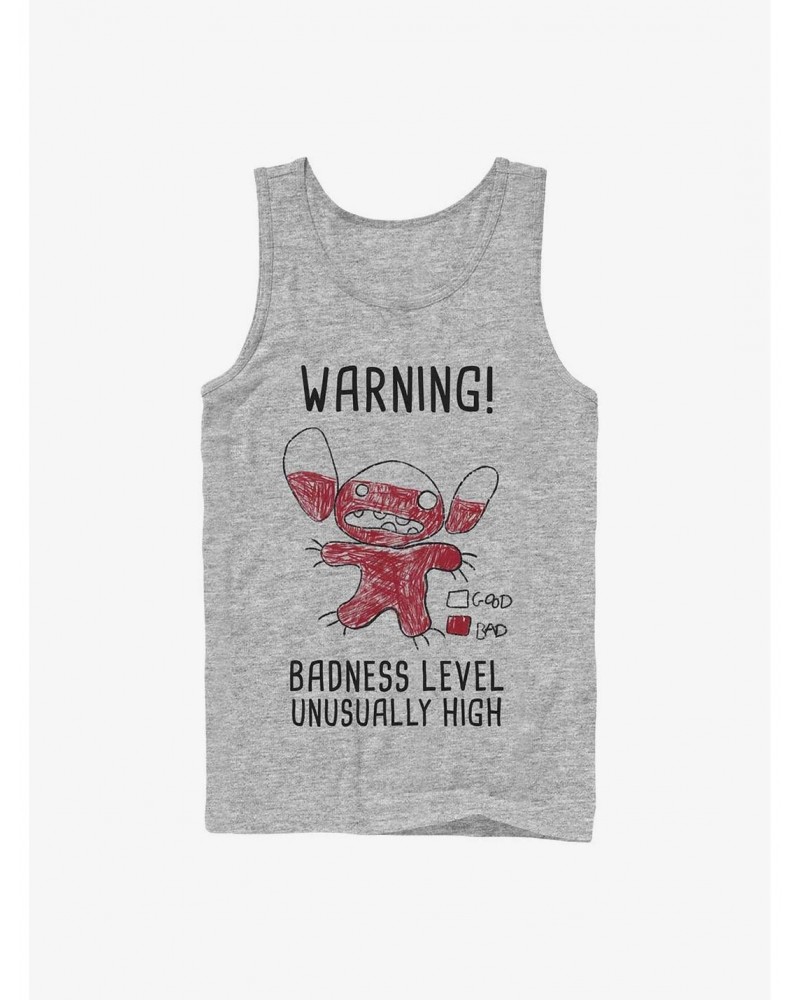 Disney Lilo & Stitch Warning Drawing Sitch Tank $8.76 Tanks