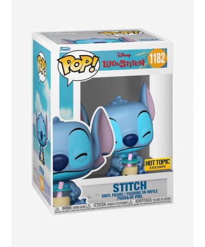 Funko Disney Lilo & Stitch Pop! Stitch (With Boba) Vinyl Figure $5.51 T-Shirts