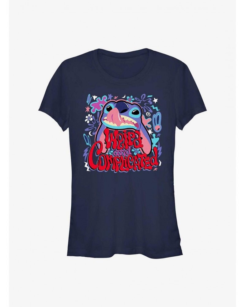 Disney Lilo & Stitch Weird and Complicated Girls T-Shirt $8.17 T-Shirts