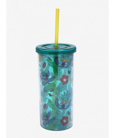 Disney Lilo & Stitch Hula Floral Acrylic Travel Cup $4.46 Cups