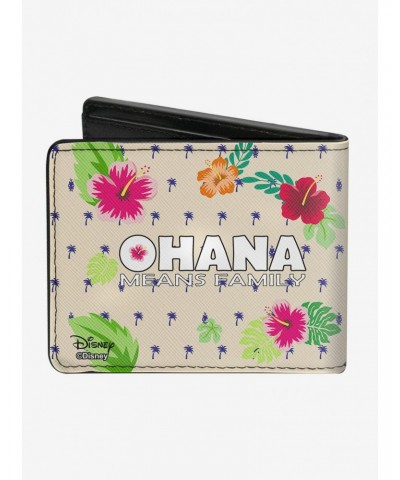 Disney Lilo & Stitch Winking Ohana Means Family Bi-Fold Wallet $8.13 Wallets