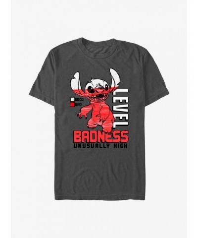 Disney Lilo & Stitch Badness Level T-Shirt $8.41 T-Shirts