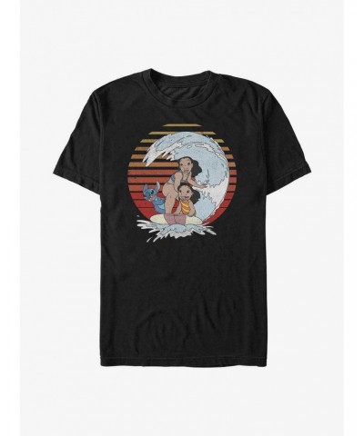 Disney Lilo & Stitch Family Surfing T-Shirt $7.84 T-Shirts