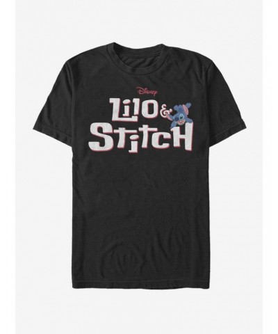 Disney Lilo & Stitch Stitch With Logo T-Shirt $6.31 T-Shirts