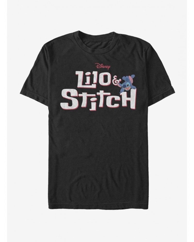 Disney Lilo & Stitch Stitch With Logo T-Shirt $6.31 T-Shirts