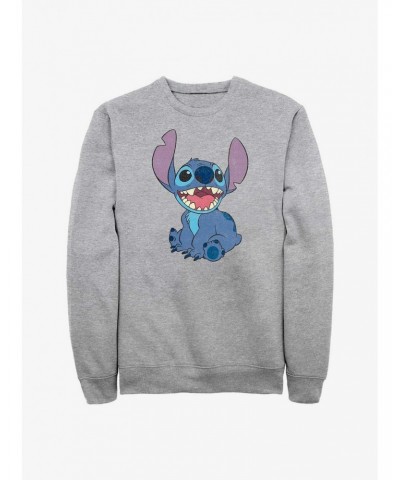 Disney Lilo & Stitch Happy Stitch Crew Sweatshirt $10.63 Sweatshirts