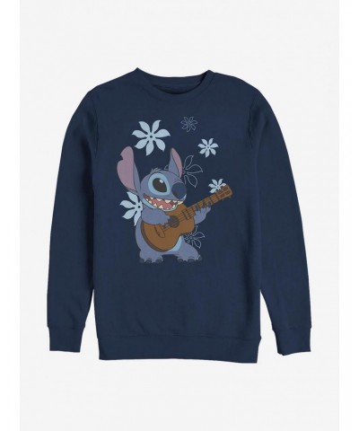 Disney Lilo & Stitch Flowers Crew Sweatshirt $14.46 Sweatshirts