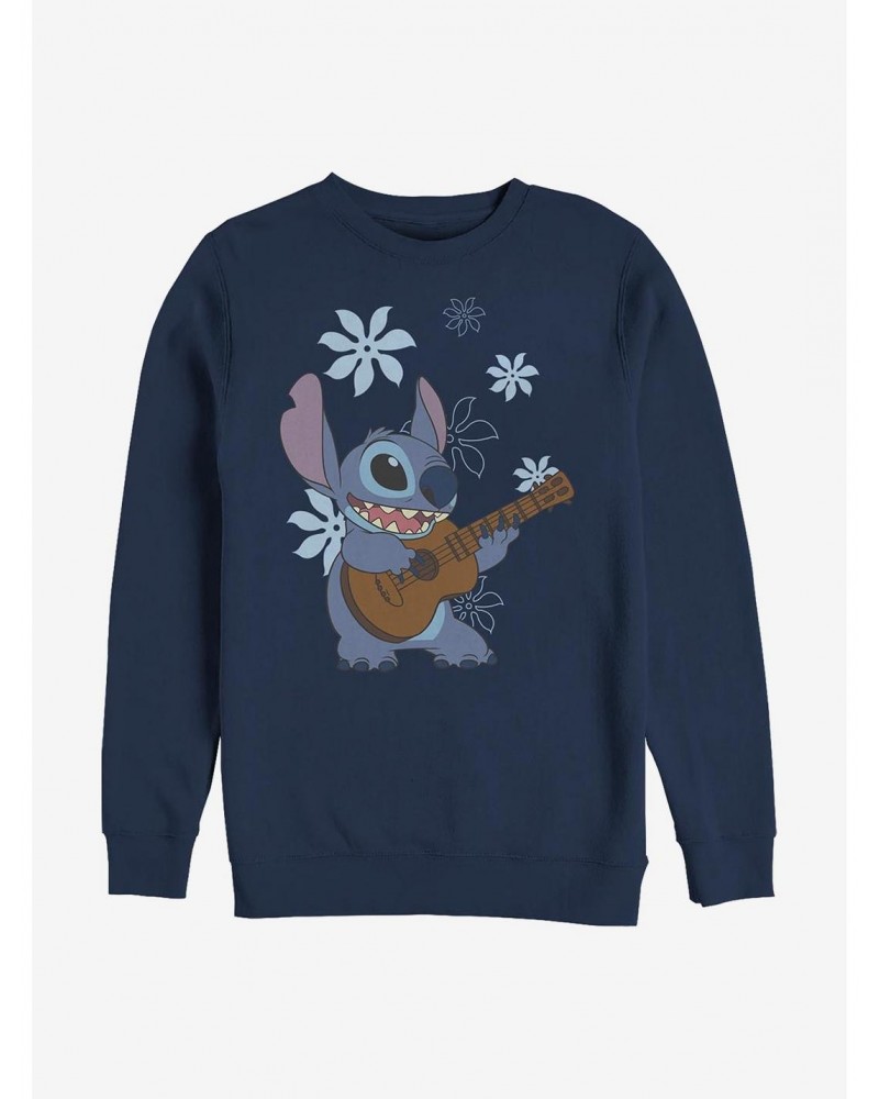 Disney Lilo & Stitch Flowers Crew Sweatshirt $14.46 Sweatshirts