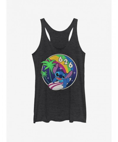 Disney Lilo & Stitch Retro Rainbow Girls Tank $9.32 Tanks