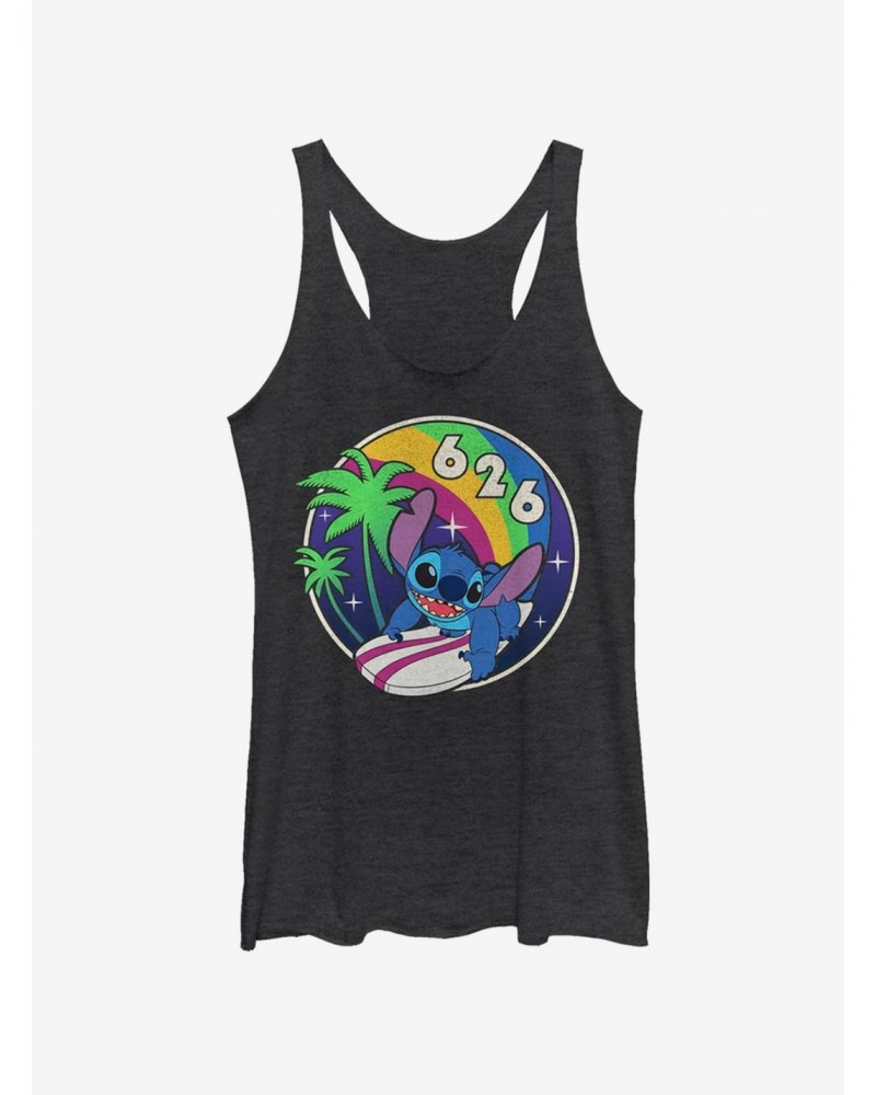 Disney Lilo & Stitch Retro Rainbow Girls Tank $9.32 Tanks