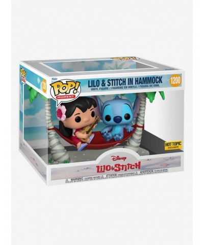 Funko Disney Lilo & Stitch Pop! Moment Lilo & Stitch In Hammock Vinyl Figure $11.19 T-Shirts