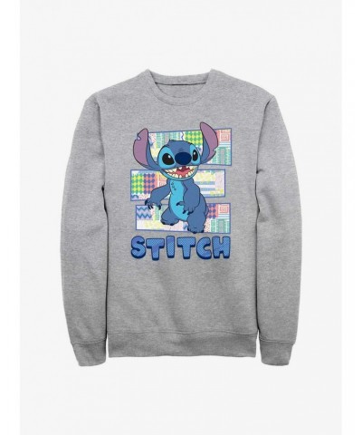 Disney Lilo & Stitch Pattern Stitch Sweatshirt $14.46 Sweatshirts