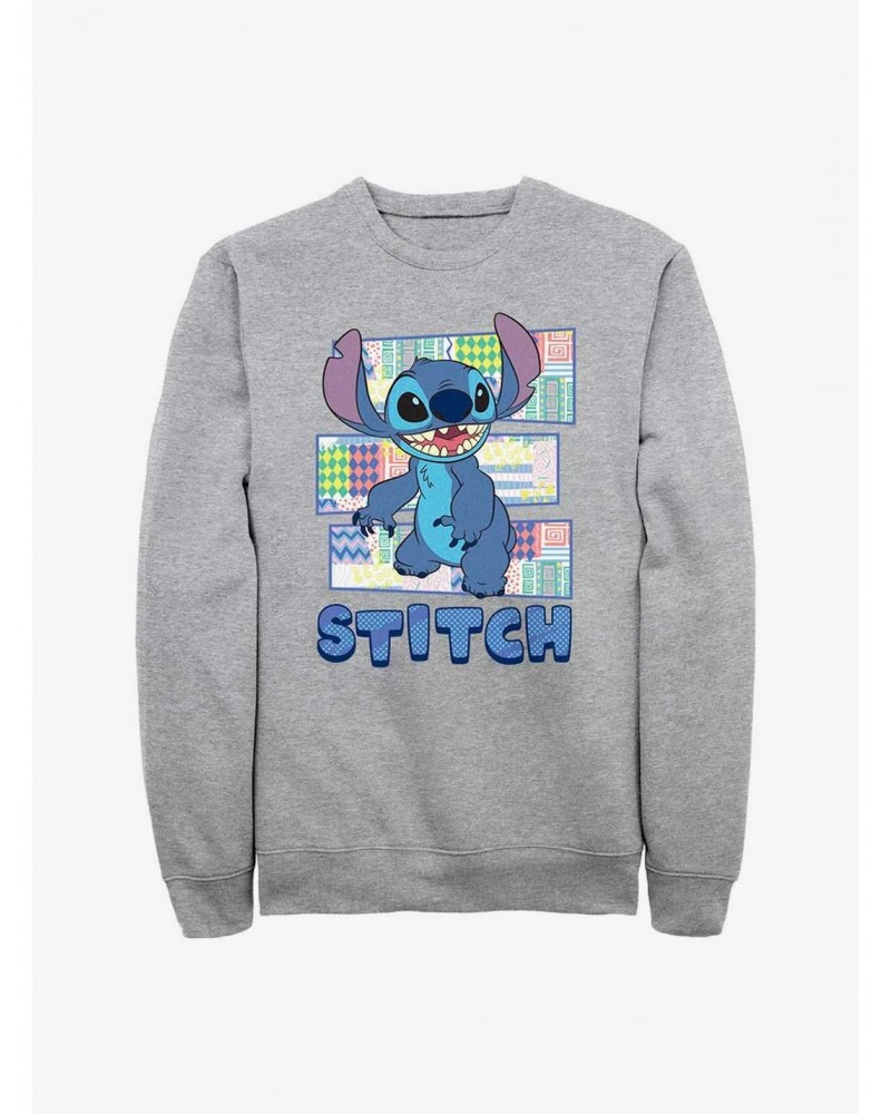 Disney Lilo & Stitch Pattern Stitch Sweatshirt $14.46 Sweatshirts