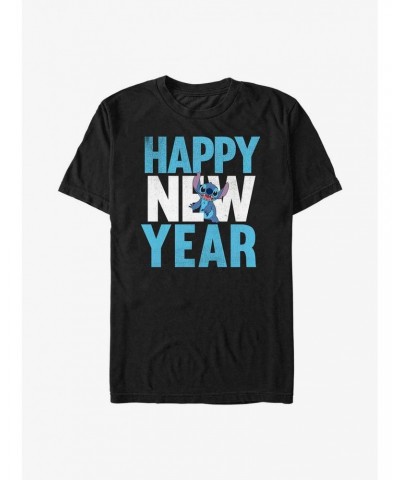 Disney Lilo & Stitch Happy New Year T-Shirt $7.27 T-Shirts