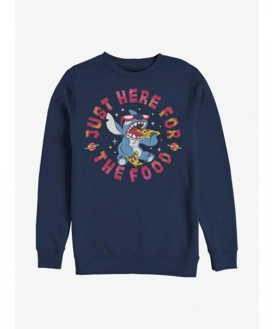 Disney Lilo & Stitch Just Here For The Food Crew Sweatshirt $14.17 Sweatshirts