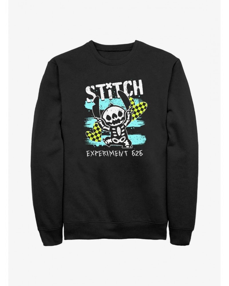 Disney Lilo & Stitch Emo Skelestitch Sweatshirt $14.46 Sweatshirts