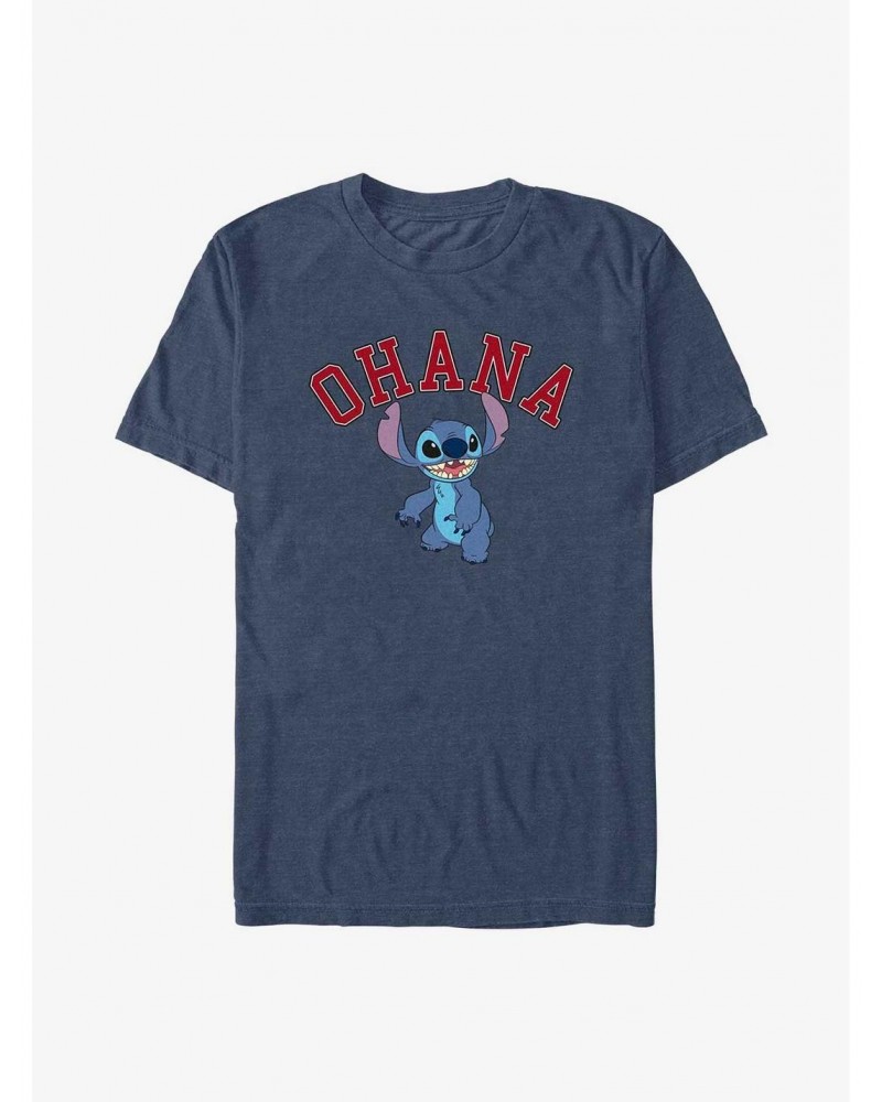 Disney Lilo & Stitch Ohana Collegiate T-Shirt $7.46 T-Shirts