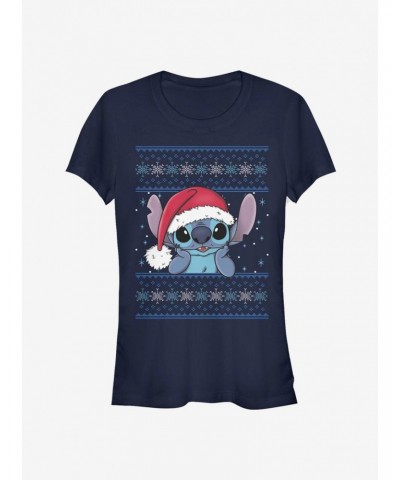 Disney Lilo & Stitch Christmas Santa Stitch Girls T-Shirt $7.17 T-Shirts