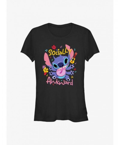 Disney Lilo & Stitch Socially Awkward Girls T-Shirt $8.17 T-Shirts