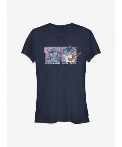 Disney Lilo & Stitch Coffee Girls T-Shirt $8.37 T-Shirts