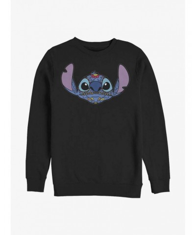 Disney Lilo & Stitch Sugar Skull Stitch Crew Sweatshirt $9.74 Sweatshirts