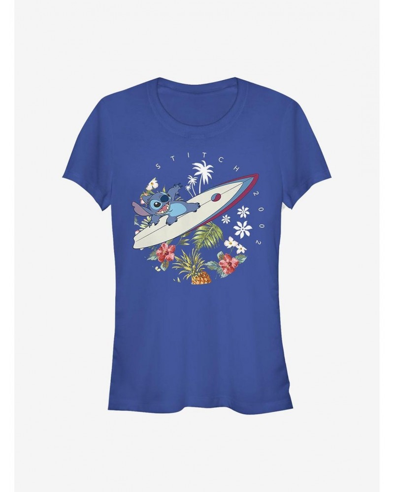 Disney Lilo & Stitch Surfer Dude Girls T-Shirt $6.77 T-Shirts