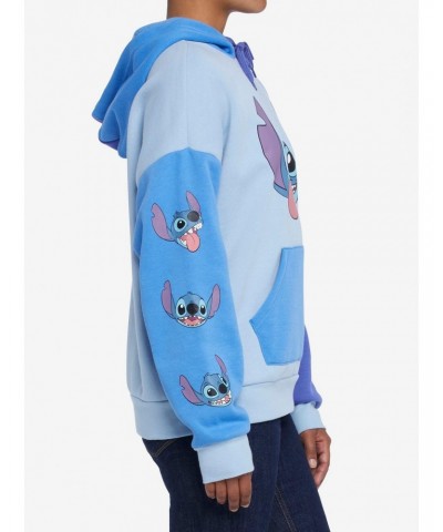 Disney Lilo & Stitch Color-Block Girls Hoodie $14.37 Hoodies