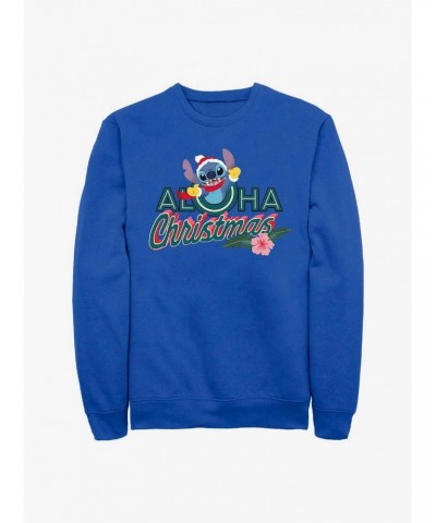 Disney Lilo & Stitch Aloha Christmas Crew Sweatshirt $9.74 Sweatshirts