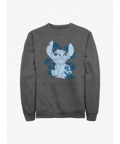 Disney Lilo & Stitch Floral Sketch Sweatshirt $12.40 Sweatshirts