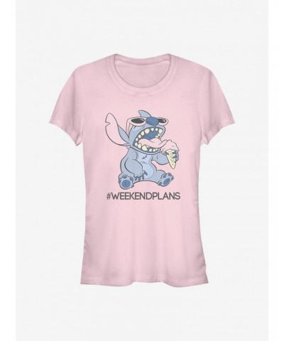 Disney Lilo & Stitch Weekend Plans Girls T-Shirt $9.36 T-Shirts