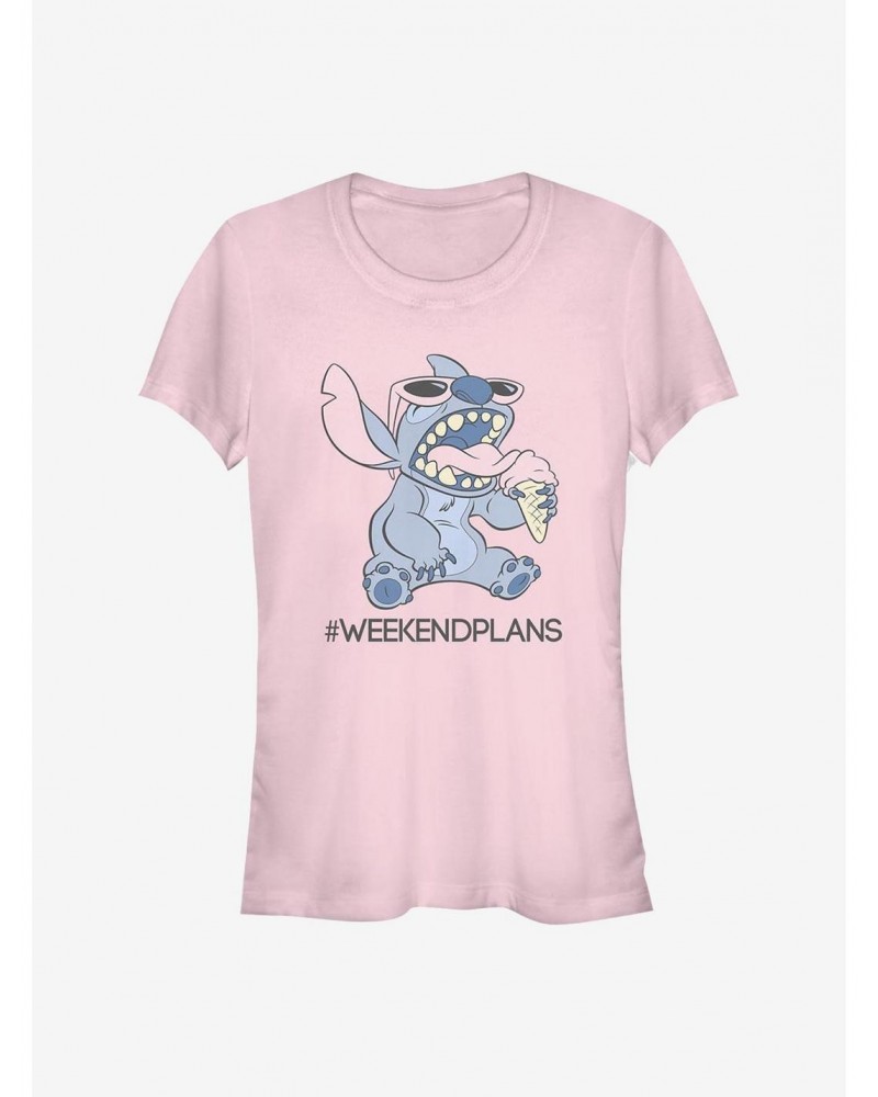 Disney Lilo & Stitch Weekend Plans Girls T-Shirt $9.36 T-Shirts