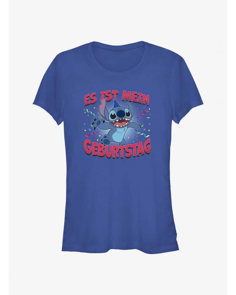 Disney Lilo & Stitch German It's My Birthday Girls T-Shirt $6.18 T-Shirts