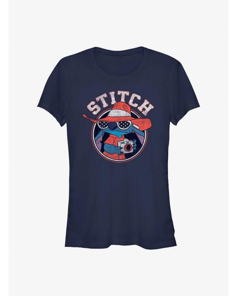 Disney Lilo & Stitch Tourist Stitch Girls T-Shirt $7.77 T-Shirts