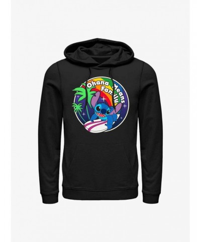 Disney Lilo & Stitch Rainbow Ohana Hoodie $10.78 Hoodies