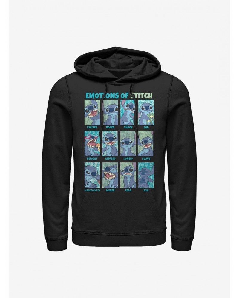 Disney Lilo & Stitch Stitch Emotions Hoodie $17.24 Hoodies