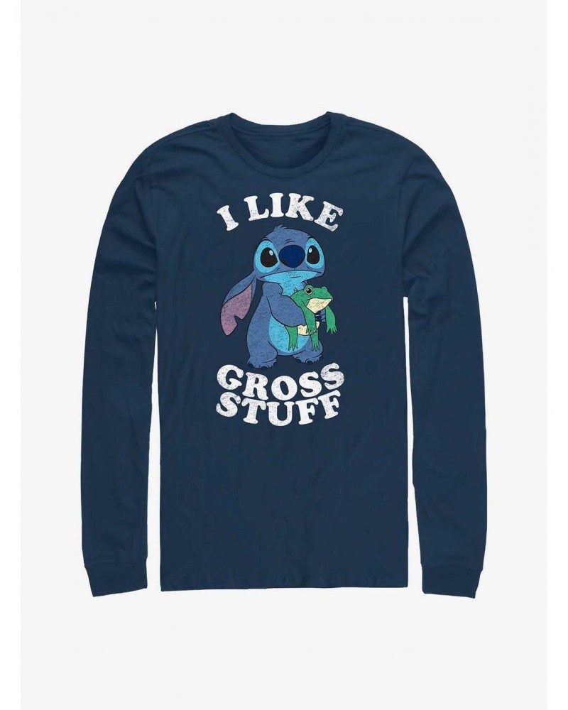 Disney Lilo & Stitch I Like Gross Stuff Stitch Long-Sleeve T-Shirt $7.90 T-Shirts