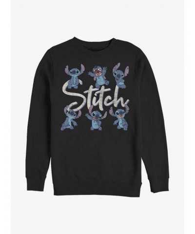 Disney Lilo & Stitch Poses Crew Sweatshirt $12.10 Sweatshirts