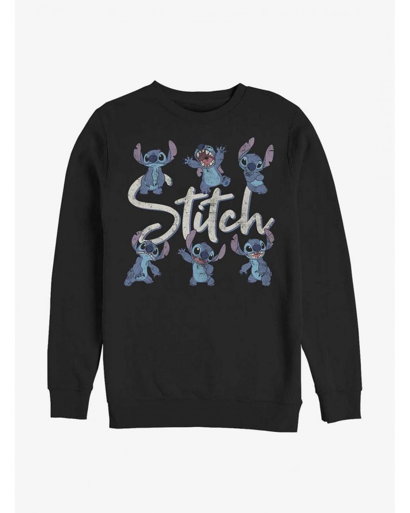 Disney Lilo & Stitch Poses Crew Sweatshirt $12.10 Sweatshirts